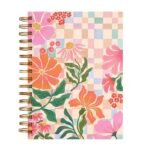 greenroom 6"x8" Spiral Hardcover 320pg Graphic Floral Checkerboard