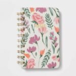 192 Sheet College Ruled Journal 3.5"x5.5" Spiral Floral